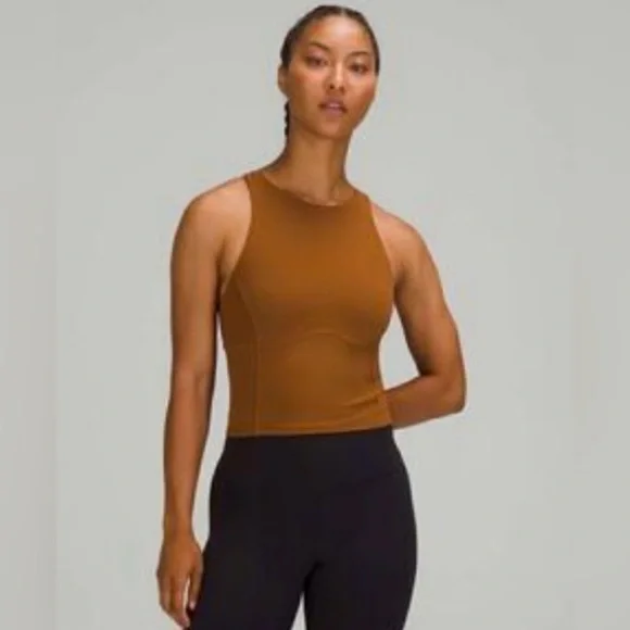 Lululemon Nulux Racerback Cropped Run Tank & Loungeful Straight Leg Pants Set - Picture 9 of 17